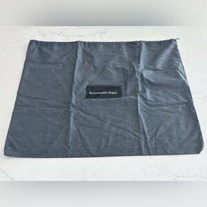 Ermenegildo Zegna Garment Dust Cloth Cover Drawstring Bag Shoe Bag Grey size XL